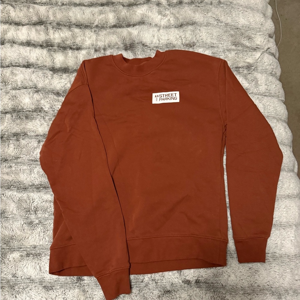 Unisex Street Parking Crewneck Sweater - Rust